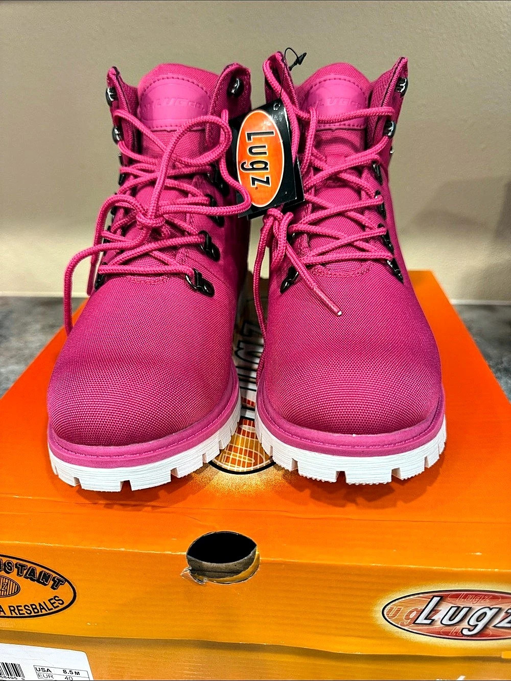Lugz Grotto II Pink Winter Boots US 8.5 NWT